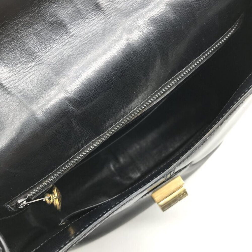 GUCCI Leather Shoulder Bag Black Handbag - Picture 9 of 10
